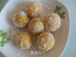 南瓜莲蓉糯米滋——超级Q弹小点心的做法步骤：12