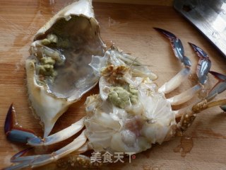 姜油炒螃蟹的做法步骤：2