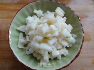 藕丁肉末的做法步骤：1