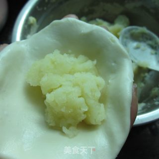 土豆馅煎饼的做法步骤：8