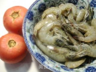 开背番茄虾的做法步骤：1