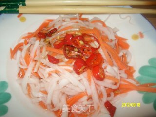 ✿爆腌儿萝卜丝✿的做法步骤：6