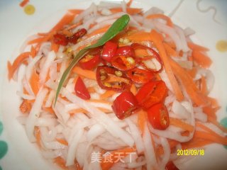 ✿爆腌儿萝卜丝✿的做法步骤：7
