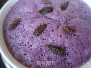 松软美味··紫薯发糕的做法步骤：7