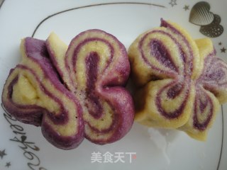 彩色蝴蝶卷的做法步骤：12