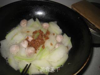 潮汕肉丸菜脯烧冬瓜的做法步骤：5