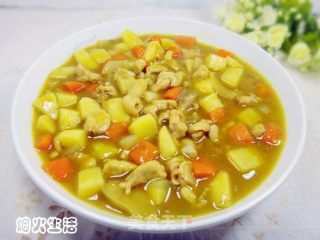 鸡腿土豆咖喱盖饭的做法步骤：8