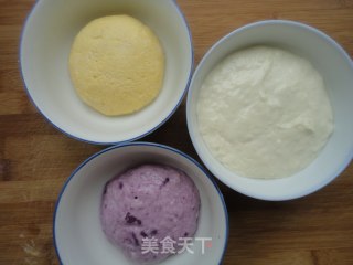 美味多层彩色发糕的做法步骤：4