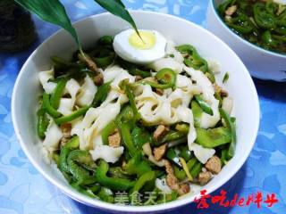 青椒肉丝拌面的做法步骤：12