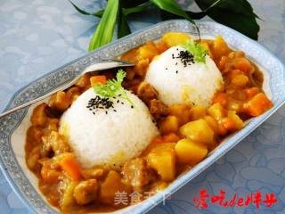 咖喱牛肉饭的做法步骤：18