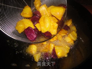 紫薯约会地瓜的做法步骤：4