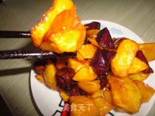 紫薯约会地瓜的做法步骤：9