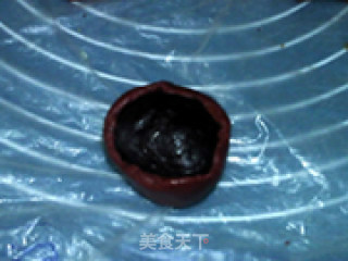 紫薯桃山月饼的做法步骤：15