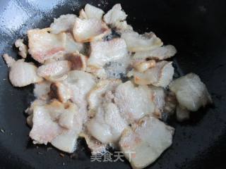 青萝卜干焖五花肉的做法步骤：6