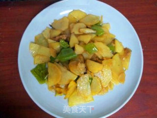 青椒土豆片的做法步骤：8