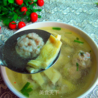 蛋皮丸子汤的做法步骤：7