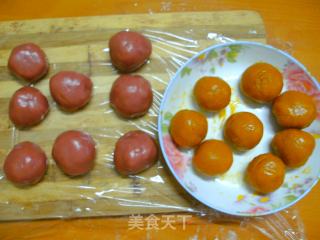 南瓜馅冰皮月饼的做法步骤：9
