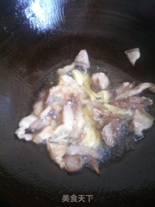 西胡芦炒肉的做法步骤：3