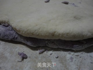 奶香双色馒头的做法步骤：9