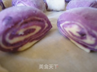 奶香双色馒头的做法步骤：15