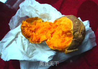 懒人版微波烤红薯的做法步骤：4
