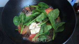 油面筋西红柿豆腐汤的做法步骤：3