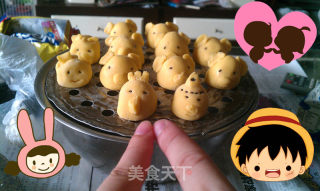 小猪糯香窝窝头的做法步骤：8