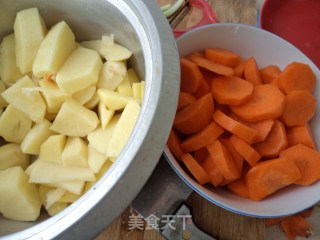 心心相印——双色糯米糕的做法步骤：1