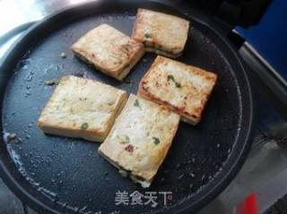 电饼铛烤傣味豆腐的做法步骤：8