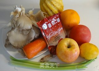 菠萝咕咾蘑菇的做法步骤：1