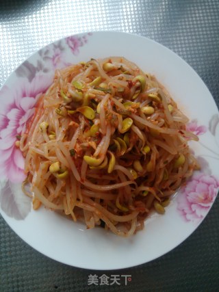 拌黄豆芽的做法步骤：5