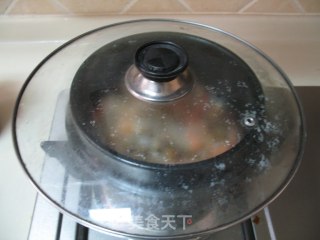 金银蒜鲜虾煲饭的做法步骤：11