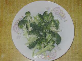 西兰花炒腰果的做法步骤：2