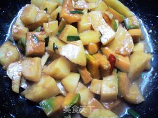 酱烧土豆南瓜块的做法步骤：12
