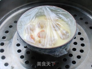 教你蒸出细腻嫩滑的蛋羹——扇贝肉蛋羹的做法步骤：9