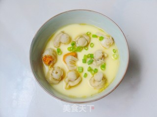 教你蒸出细腻嫩滑的蛋羹——扇贝肉蛋羹的做法步骤：10