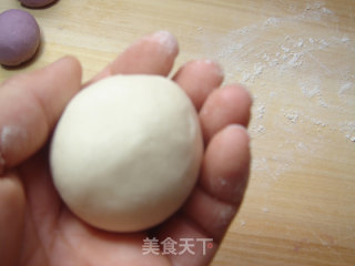 换着花样做馒头——【紫薯花形馒头】的做法步骤：7