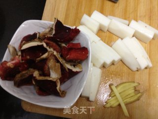 红菇养生系列之四——山药红菇面的做法步骤：2