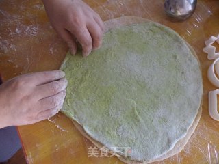 可爱双色手擀面（面片）的做法步骤：6