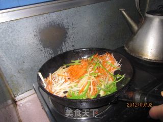 炒三丝的做法步骤：3
