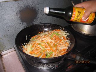 炒三丝的做法步骤：4
