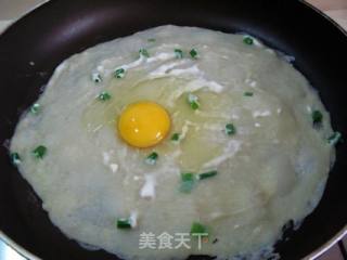 鸳鸯蛋饼的做法步骤：6