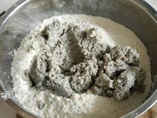 豆渣芝麻花卷的做法步骤：1