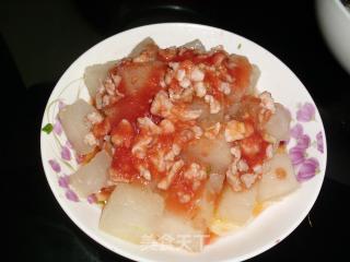 茄汁肉丁烧冬瓜的做法步骤：4