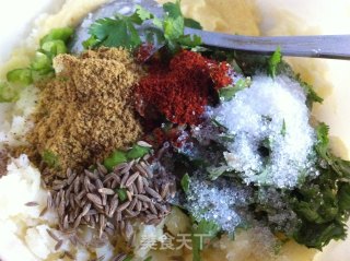印度黄豆拌土豆泥球moong dal vadas的做法步骤：6