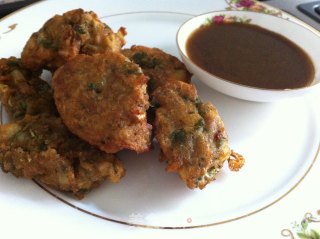 印度黄豆拌土豆泥球moong dal vadas的做法步骤：9