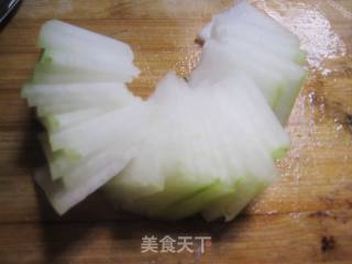 香葱烧冬瓜的做法步骤：2