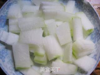 香葱烧冬瓜的做法步骤：3