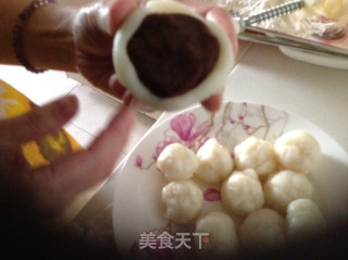 双节同庆----冰皮月饼的做法步骤：8