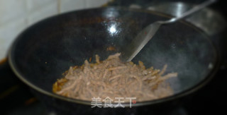 小炒素肉丝的做法步骤：4